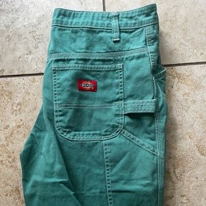 Dickies green denim carpenter pants